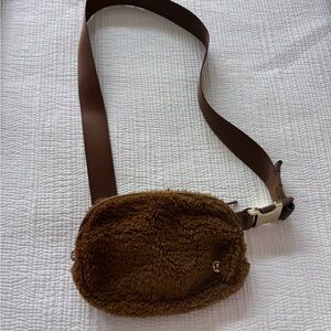 Lulemon Teddy Bear Cross Body Belt Bag in Brown